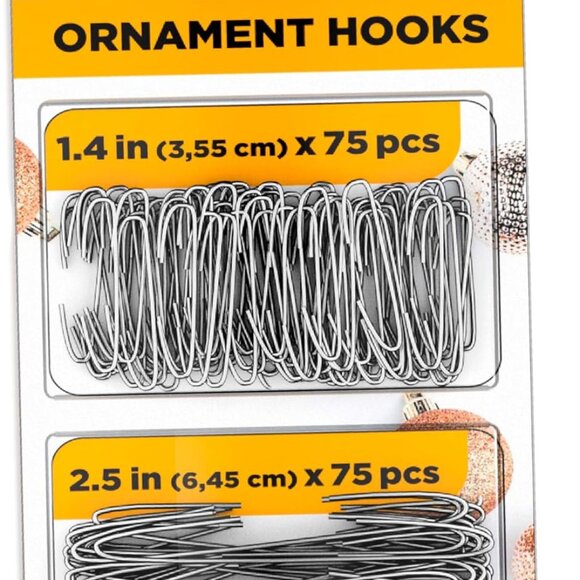 150 Pack Christmas Ornament Hooks Great Xmas Ornament Hangers for Christmas Tree - Picture 1 of 4
